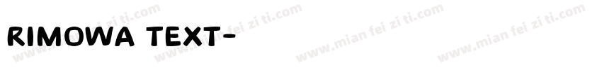 Rimowa Text字体转换